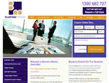 Tablet Screenshot of businessmoney.com.au